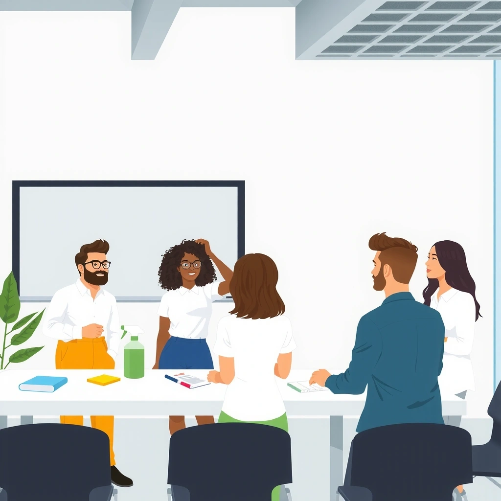 CleanTech Service team training session