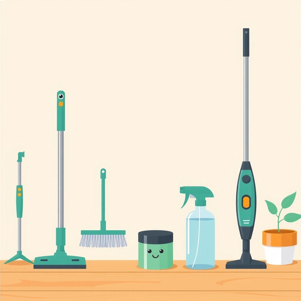Modern eco-friendly cleaning equipment