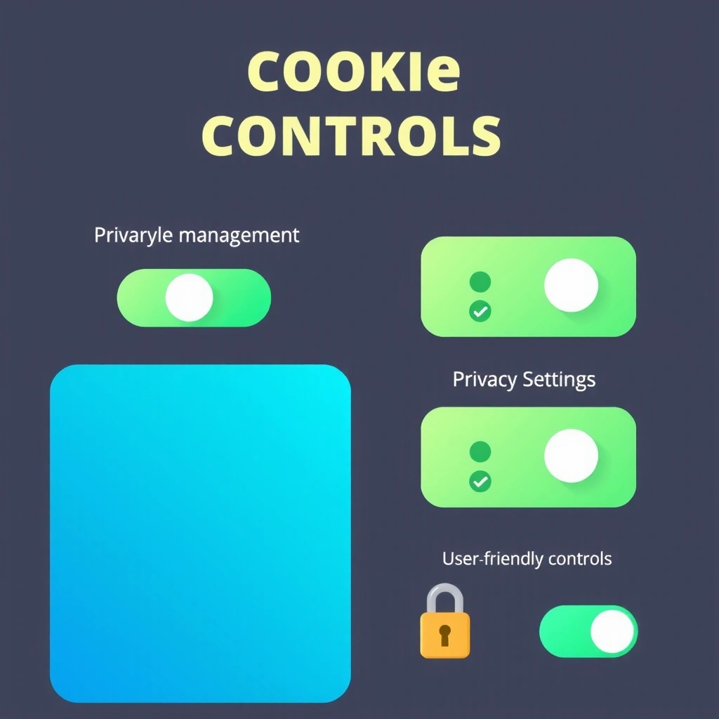 Cookie management interface showing privacy controls